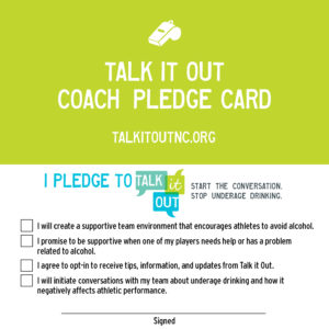 Coach Pledge Card